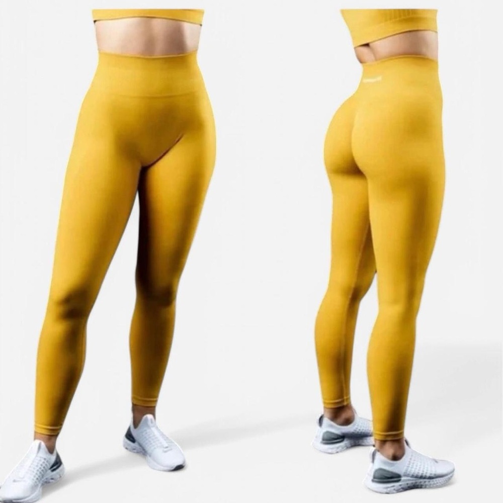 Alphalete Mustard Yellow Leggings size Large